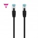 Cabo Nanocable Cat.7, Preto, 50cm, AWG26, LSZH, SFTP, PIMF