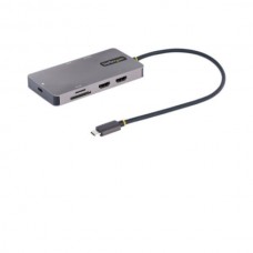 Dock Startech Usb-C Multiport 2x Hdmi 4k 100w Pd Tb3, Gige, 30cm