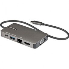 Startech.Com Adaptador Multipuertos Usb-C Docking Station Usb Tipo C a Hdmi 4k30 o Vga 1080p Replicador de Puertos Usbc Pd de 10