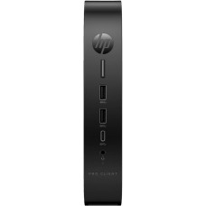 HP Pro t550 - Thin client - USFF 1 x Celeron J6412 / até 2.6 GHz - RAM 8 GB - SSD 256 GB - NVMe - UHD Graphics - Gigabit Ethernet, Bluetooth 5.2, IEEE 802.11ax (Wi-Fi 6) - Win 10 IoT Enterprise 2021 LTSC - monitor: nenhum - teclado: Português