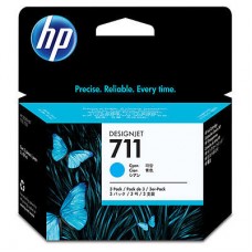 HP 711 3-pack 29-ml Cyan Ink Cartridges HP 711 3-pack 29-ml Cyan Ink Cartridges