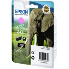 Epson Tinteiro Magenta claro Série 24XL Elefante Tinta Claria Photo HD (c/alarme RF+AM) Epson Tinteiro Magenta claro Série 24XL Elefante Tinta Claria Photo HD (c/alarme RF+AM)