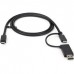 3ft Hybrid USB-C Cable w/USB-A Adapter