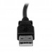 StarTech.com 2m USB 2.0 A to Right Angle B Cable Cord - 2 m USB Printer Cable - Right Angle USB B Cable - 1x USB A (M), 1x USB B (M) (USBAB2MR) - Cabo USB - USB Tipo B (M) para USB (M) - USB 2.0 - 2 m - conector 90° - preto