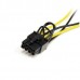 StarTech.com 6in SATA Power to 8 Pin PCI Express Video Card Power Cable Adapter - SATA to 8 pin PCIe power - Cabo de alimentação - SATA de alimentação (M) para alimentação PCIe 8 pinos (M) - 15 cm