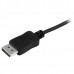 StarTech.com 6ft/1.8m USB C to DisplayPort 1.2 Cable 4K 60Hz, USB-C to DisplayPort Adapter Cable HBR2, USB Type-C DP Alt Mode to DP Monitor Video Cable, Works with Thunderbolt 3, Black - USB-C Male to DP Male - Cabo DisplayPort - 24 pin USB-C (M) par
