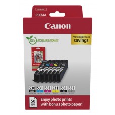 CANON PGI-530/CLI-531 PGBK/C/M/Y/BK/GY Photo Value CANON PGI-530/CLI-531 PGBK/C/M/Y/BK/GY Photo Value