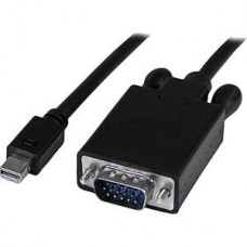StarTech.com 6ft Mini DisplayPort to VGA Cable - Active - 1920x1200 - mDP to VGA Adapter Cable for Your Computer Monitor (MDP2VGAMM6B) - Cabo adaptador - Mini DisplayPort (M) para HD-15 (VGA) (M) - Displayport 1.2/Thunderbolt - 1.8 m - ativo, suporte