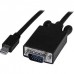 StarTech.com 6ft Mini DisplayPort to VGA Cable - Active - 1920x1200 - mDP to VGA Adapter Cable for Your Computer Monitor (MDP2VGAMM6B) - Cabo adaptador - Mini DisplayPort (M) para HD-15 (VGA) (M) - Displayport 1.2/Thunderbolt - 1.8 m - ativo, suporte