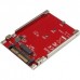 StarTech.com Adaptador anfitrião de disco M.2 para U.2 (SFF-8639) para SSDs M.2 NVMe PCIe - Adaptador de interface - M.2 - M.2 Card - U.2 - vermelho