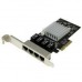 Startech Tarjeta de Red Pci Expres 4 Puertos Rj45 Gigabit Chipset Intel I350  St4000spexi