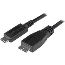 StarTech.com Cabo USB 3.1 USB-C para Micro-B - 1 m - Cabo USB - 24 pin USB-C (M) para Micro USB Tipo B (M) - USB 3.1 - 1 m - preto - para P/N: HB31C2A2CB, PEXUSB311AC3, PEXUSB312A1C1H, PEXUSB312A2C2V, PEXUSB312C3, PEXUSB321C