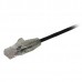 2m Slim Cat6 Cable - Black  Cabl Snagless - 28 Awg Copper Wire