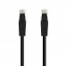 Cabo de Rede Nanocable Cat.6a, Modelo 10.20.1803-BK, RJ45, 3m, Preto