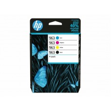 HP 963 - pack de 4 - preto,amarelo,azul cyan,magenta - original - tinteiro - 6ZC70AE