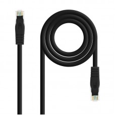 Cabo de Rede Nanocable Cat.6a, Modelo 10.20.1803-BK, RJ45, 3m, Preto