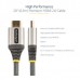 StarTech.com 20in (0.5m) Premium Certified HDMI 2.0 Cable with Ethernet, High-Speed Ultra HD 4K 60Hz HDMI Cable HDR10, ARC, HDMI Cord For Ultra HD Monitors, TVs, Displays, w/ TPE Jacket - Durable HDMI Video Cable (HDMMV50CM) - Alta Velocidade Premium