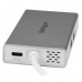 USB C Multiport Adapter - PD - Silver