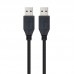 Cabo USB Nanocable 10.01.1001-BK, USB-A 3.0 (3.1 Gen 1) Macho para Macho, 1m, Preto Cabo USB Nanocable 10.01.1001-BK, USB-A 3.0 (3.1 Gen 1) Macho para Macho, 1m, Preto