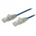 2m Slim Cat6 Cable - Blue Cabl Snagless - 28 Awg Copper Wire