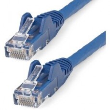 StarTech.com 5m LSZH CAT6 Ethernet Cable, 10 Gigabit Snagless RJ45 100W PoE Network Patch Cord with Strain Relief, CAT 6 10GbE UTP, Blue, Individually Tested/ETL, Low Smoke Zero Halogen - Category 6 - 24AWG (N6LPATCH5MBL) - Cabo patch - RJ-45 (M) par