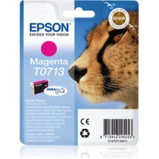 Epson Tinteiro Magenta T0713 Tinta DURABrite Ultra (c/alarme RF+AM) p/ Stylus S20/ 21/ D78/ D92/ 120/ SX105/ 115/ 205/ 215/ 218/ 405/ 415/ 515W/ 600FW/ 610FW/ DX40X0/ 44X0/ 50X0/ 60X0/ 7000F/ 74X0/ 84X0/ 9400F/ Office B40W/ BX300F/310FN