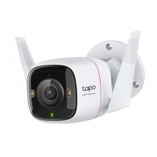 TP-LINK - Outdoor Security Wi-Fi Camera, 2K QHD (2688x1520), F1.0, 2.4 GHz, 2T2R, 2 × External Antennas, 1 × Ethernet Port