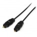StarTech.com 15 ft Thin Toslink Digital Optical SPDIF Audio Cable - 15ft / 15 Feet Optical Audio Cable (THINTOS15) - Cabo de áudio digital (óptico) - SPDIF - TOSLINK macho para TOSLINK macho - 4.6 m - fibra óptica - preto - para P/N: FPCEILPTBLP, FPW StarTech.com 15 ft Thin Toslink Digital Optical SPDIF Audio Cable - 15ft / 15 Feet Optical Audio Cable (THINTOS15) - Cabo de áudio digital (óptico) - SPDIF - TOSLINK macho para TOSLINK macho - 4.6 m - fibra óptica - preto - para P/N: FPCEILPTBLP, FPW