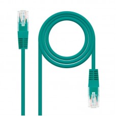 Cabo Rede Nanocable Cat.6 UTP, 1m, Verde, RJ45
