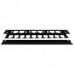 StarTech.com 1U Horizontal Finger Duct Rack Cable Management Panel with Cover - Server Rack Cable Duct - Rack Cable Organizer / Manager (CMDUCT1UX) - Painel de gestão do cabo do suporte - 1U - 19