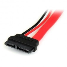 Cable 15cm Adaptador Slim Line Cabl Sata a Sata Con Corriente