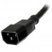 StarTech.com 1m (3ft) Power Extension Cord, C14 to C13, 10A 125V, 18AWG, Black Computer Power Cord Extension, Power Supply Extension Cable, IEC-320-C14 to IEC-320-C13 AC Power Cable - PXT1001M