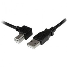 Cabo Adaptador USB StarTech.com - 1m, USB-A para USB-B (Ângulo Esquerdo)
