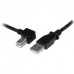 Cabo Adaptador USB StarTech.com - 1m, USB-A para USB-B (Ângulo Esquerdo)