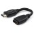 StarTech.com 6in High Speed HDMI Port Saver Cable with 4K 60Hz - Short HDMI 2.0 Male to Female Adapter Cable - Port Extender (HD2MF6INL) - Cabo de extensão HDMI - HDMI macho reto para HDMI fêmea reto - 15.2 cm - proteção dupla - preto - suporte de 4K sem_imagem