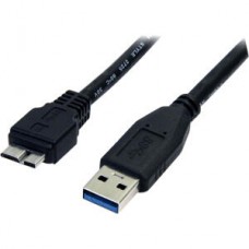 Cabo Startech USB 3.0 Micro-B para USB-A, 50cm Cabo Startech USB 3.0 Micro-B para USB-A, 50cm