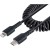 Cabo StarTech USB-C para Lightning, 50cm, Preto, Enrolado, MFi sem_imagem