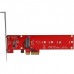 StarTech.com M2 PCIe SSD Adapter - x4 PCIe 3.0 NVMe / AHCI / NGFF / M-Key - Low Profile and Full Profile - SSD PCIe M.2 Adapter (PEX4M2E1) - Adaptador de interface - M.2 - Expansion Slot to M.2 - M.2 Card - PCIe x4 - vermelho - para P/N: BNDTB10GI, B