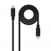 Cabo Nanocable USB 3.2 Gen2x2 - 20Gbps, 5A/100W, 4K/60Hz, USB-C Macho/USB-C Macho, 3m, Preto