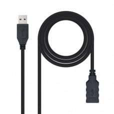 Cabo Nanocable USB 3.0: Tipo A Macho-Fêmea, 3m, Preto Cabo Nanocable USB 3.0: Tipo A Macho-Fêmea, 3m, Preto