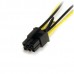 StarTech.com 6in SATA Power to 6 Pin PCI Express Video Card Power Cable Adapter - SATA to 6 pin PCIe power - Cabo de alimentação - SATA de alimentação (M) para alimentação PCIe 6 pinos (M) - 15 cm
