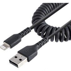 Cabo StarTech USB-A para Lightning 50cm Enrolado Cabo StarTech USB-A para Lightning 50cm Enrolado