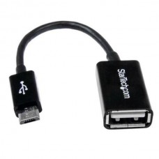StarTech.com 5in Micro USB to USB OTG Host Adapter - Micro USB Male to USB A Female On-The-GO Host Cable Adapter (UUSBOTG) - Adaptador USB - USB (F) para Micro USB Tipo B (M) - USB 2.0 OTG - 12.7 cm - preto - para P/N: ST4300U3C1, ST4300U3C1B