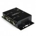 StarTech.com USB to Serial Adapter - 2 Port - Wall Mount - Din Rail Clips - Industrial - COM Port Retention - FTDI - DB9 (ICUSB2322I) - Adaptador serial - USB 2.0 - RS-232 x 2 - preto