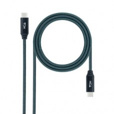 Cabo USB Nanocable USB 3.2 Gen2x2 20Gbps 100W USB-C Macho/Macho 1m Cabo USB Nanocable USB 3.2 Gen2x2 20Gbps 100W USB-C Macho/Macho 1m