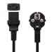 Nanocable Cable de Alimentacion Cpu Cee7 Macho a C-13 Hembra 2m - Negro