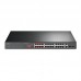 TP-LINK 26-Port 10/100Mbps PoE+ Switch 24 10/100Mbps PoE+ Ports 2 Gigabit RJ45 Ports 2 Combo SFP Slots 802.3at/af 250W PoE