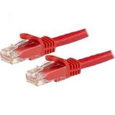 StarTech.com 50cm CAT6 Ethernet Cable, 10 Gigabit Snagless RJ45 650MHz 100W PoE Patch Cord, CAT 6 10GbE UTP Network Cable w/Strain Relief, Red, Fluke Tested/Wiring is UL Certified/TIA - Category 6 - 24AWG (N6PATC50CMRD) - Cabo de rede - RJ-45 (M) par