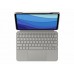 Logitech Combo Touch - teclado e pasta de folio - com trackpad - QWERTY - Espanhol - areia - 920-010169