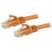StarTech.com 5m CAT6 Ethernet Cable, 10 Gigabit Snagless RJ45 650MHz 100W PoE Patch Cord, CAT 6 10GbE UTP Network Cable w/Strain Relief, Orange, Fluke Tested/Wiring is UL Certified/TIA - Category 6 - 24AWG (N6PATC5MOR) - Cabo patch - RJ-45 (M) para R